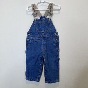 Vintage Ralph Lauren Polo Jeans Co. Baby Bib Denim Overalls 6-12  Months